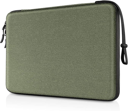 FINPAC Hard Laptop Sleeve Case for MacBook Neo A18 Pro, 13 inch MacBook Air 2026 M5/M4/M3/M2/M1, 14 inch MacBook Pro 2026 M5/M4/M3/M2 Pro/Max, Waterproof Case for Dell, Surface Laptop, HP, Acer, Olive
