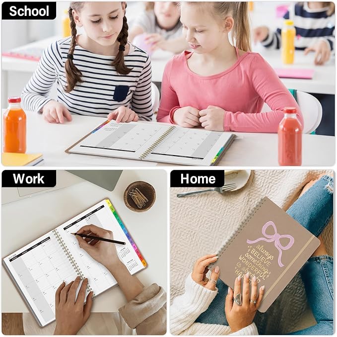 Academic Planner 2026–2027, Weekly & Monthly Calendar Planner, July 2026 – July 2027, Hardcover A5 (6.3" x 8.5") Agenda with Tabs, School Planner for Students & Teachers, Doodle Kraft