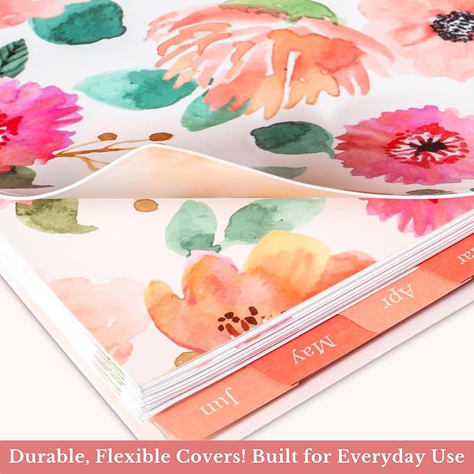 CRANBURY Planner 2026-2027 8.5x11, Academic Year Monthly and Weekly Calendar Planner, Jul 2026 - Jun 2027, Floral Daily Agenda, Monthly Tabs, Movable Bookmark, Stickers