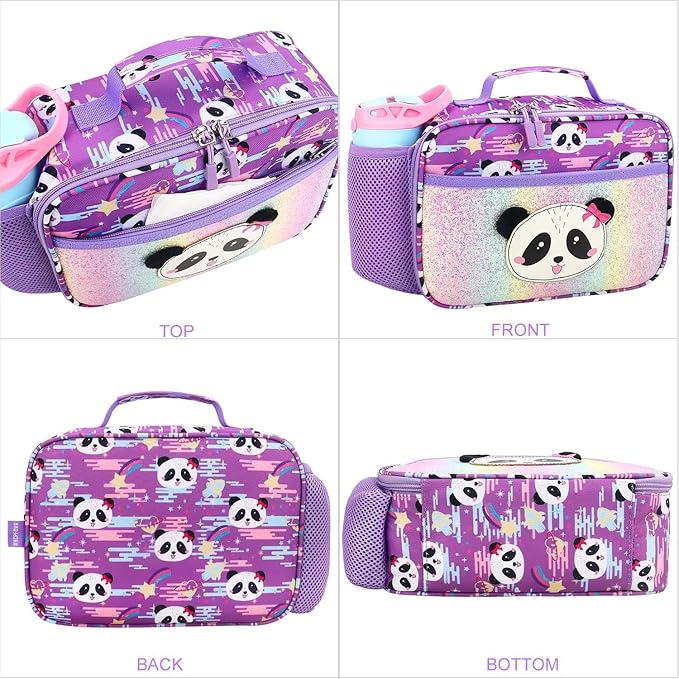RHCPFOVR Kids Lunch Bag - Insulated Lunch Box for Boys Girls,Washable Lunch Bag and Reusable Toddler Leak-proof Lunchbox for School and Daycare