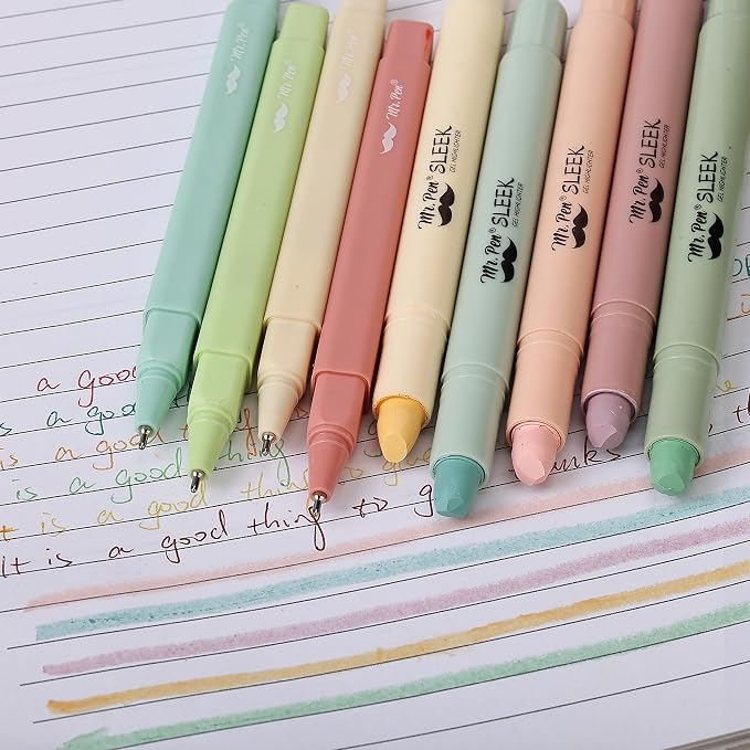Mr. Pen- Bible Highlighters and Pens No Bleed, 12 Pack | Colorful Ink Pens for Highlighting, Bullet Journaling, Note-Taking, Summarizing, Bible Study, Planning, School and Office Use