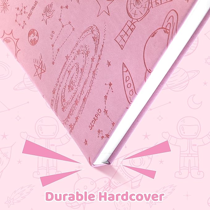 FLYING EAGLE Pink Sketchbook for Kids, 10"X 10" Square Sketch Book & Drawing Pad, 60 Sheets/120 Pages, 120lb/200GSM Heavy Paper, Bleed-Resistant Hardcover Drawing Book for Girls Teens, Gift Boxed