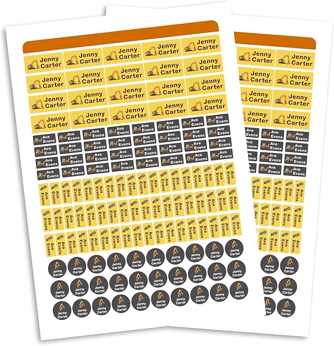 304 Personalized Daycare Labels with Name,Custom Waterproof Name Stickers,No Iron Sticker for Clothing Tags,Water Bottles,School Supplies,Personalized Name Stickers Labels for Clothes,Lunch Box