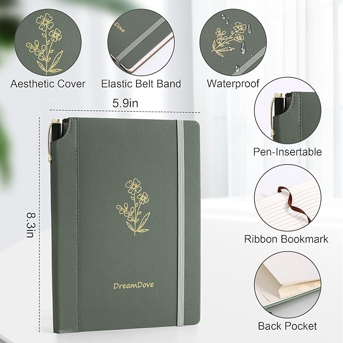 2026 Planner Undated Weekly Planner Notebooks A5 Week Plan Notepad Size 5.5'' X 8.1'' Inner Pocket ,Lined and Notes, No Dated Weekly To Do List Planner Notebook With Goal & Habit Tracker Organizer 100GSM Thick Paper, Pen Holder， Perfect For Office Home...