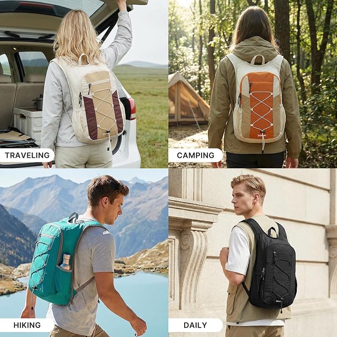G4Free 20L Lightweight Packable Hiking Backpack for Women Men | Small Water Resistant Foldable Daypack with Phone Pocket for Travel Camping Outdoor