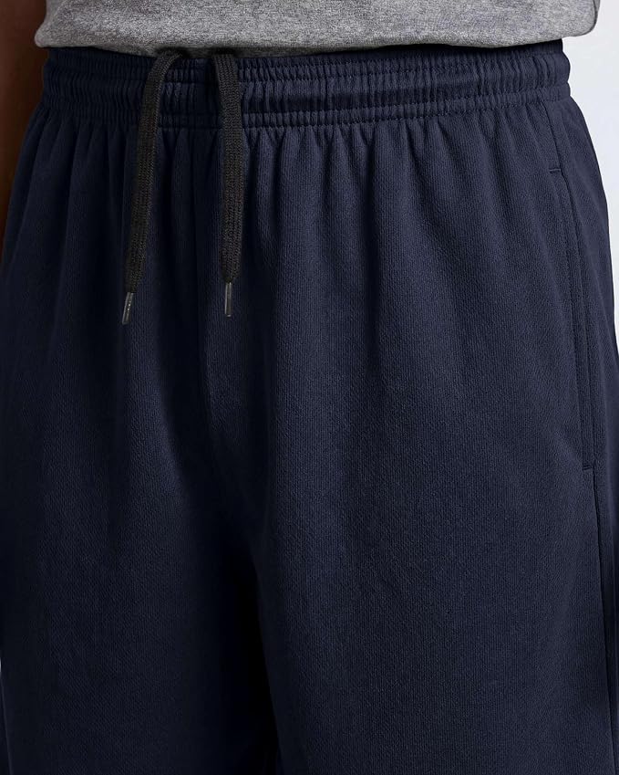 Real Essentials 5 Pack: Boys' Mesh Basketball Athletic Shorts with Pockets – Teen Kids Youth Quick Dry Soccer Running Gym