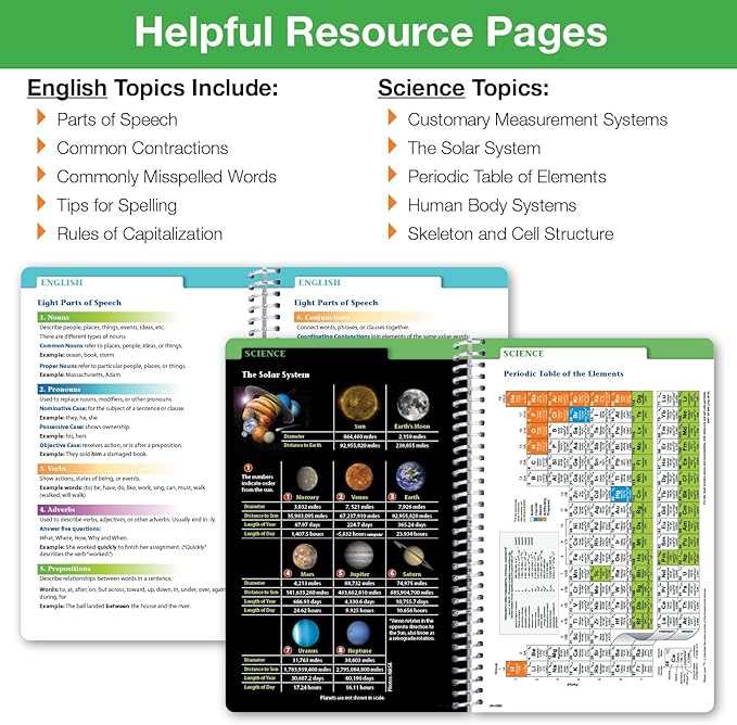 Global Datebooks 2026-2027 Middle & High School Student Planner 5.5" x 8.5" - Dated Weekly & Monthly Academic Planner w/Ruler/Bookmark & Stickers, For Homework, Matrix Style, Black Doodles