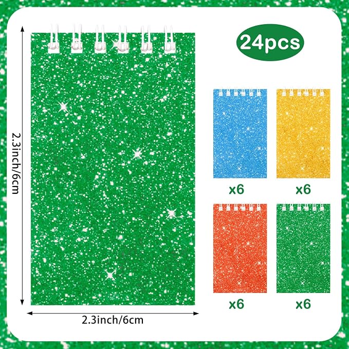 24 Pack Mini Notebooks Party Favor Small Spiral Journal Notepads for Kids