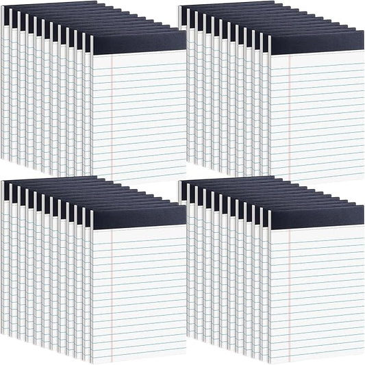 48 Pack Legal Pads Bulk,8.5 x 11 Inch White Notepad, Note Pads Wide Ruled Perforated Memo Pad for Work Study Daily Note Taking List, Lined Writing Pads Memo Refills Notepads for Office Home School