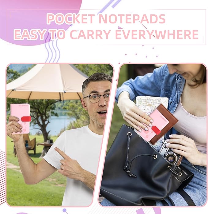BOBO RABBIT Blank Journal Small Pocket Leather Notebook No Lines for Drawing Plain Sketch Book Cute Cartoon Capybara Unlined Journal for Travel Work School, 200 Pages, 3.7"X5.9"