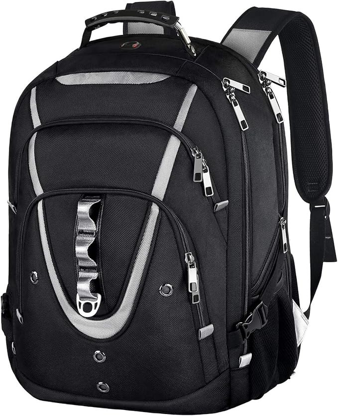17 inch Laptop Backpack, Large Travel Backpack for Men Airline Approved and TSA Friendly, RFID Anti Theft Water Resistant Bookbag Fit for College High School Students Weekender