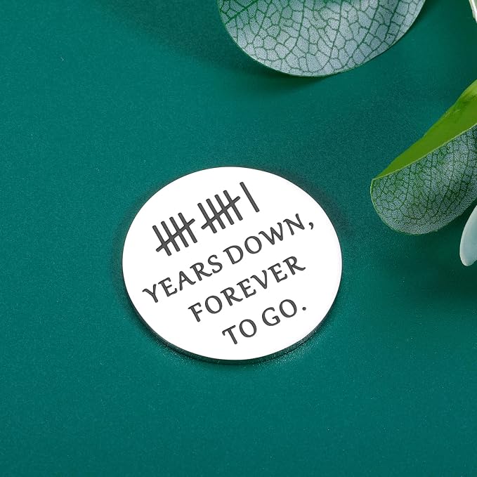 11th Anniversay Steel Gifts for Him Her 11 Years Wedding Anniversary Steel Gifts for Wife Steel Anniversarry Husband Gift from Wife Gift for Boyfriend Girlfriend Valentine Christmas Double Sided