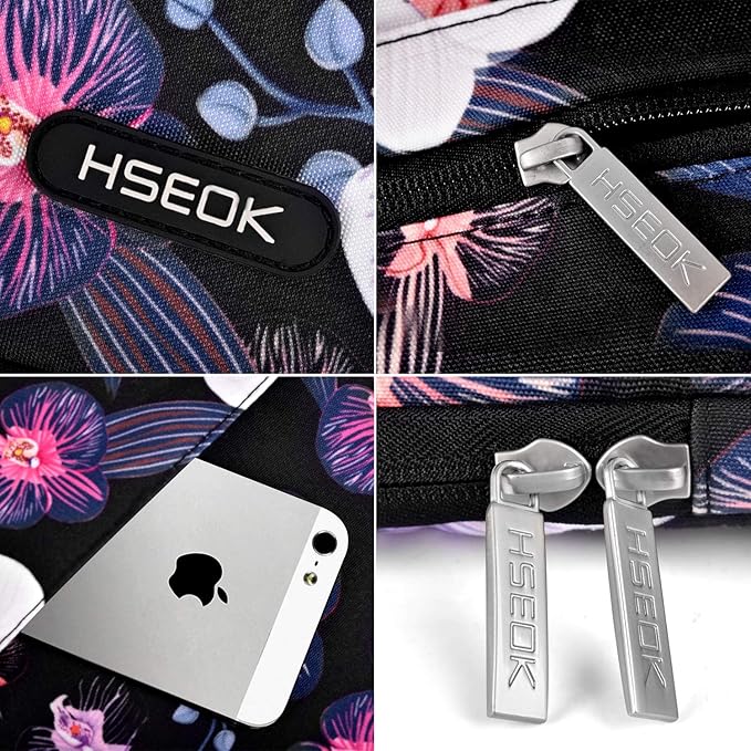 Hseok Laptop Sleeve 13-14 Inch Case Briefcase Compatible with MacBook Neo Pro 14 M5/M4/M3/M2/M1, All Models 13.3 Mac Air/Pro, XPS 13 14, Most Popular 13"-14" Notebooks,B01J01