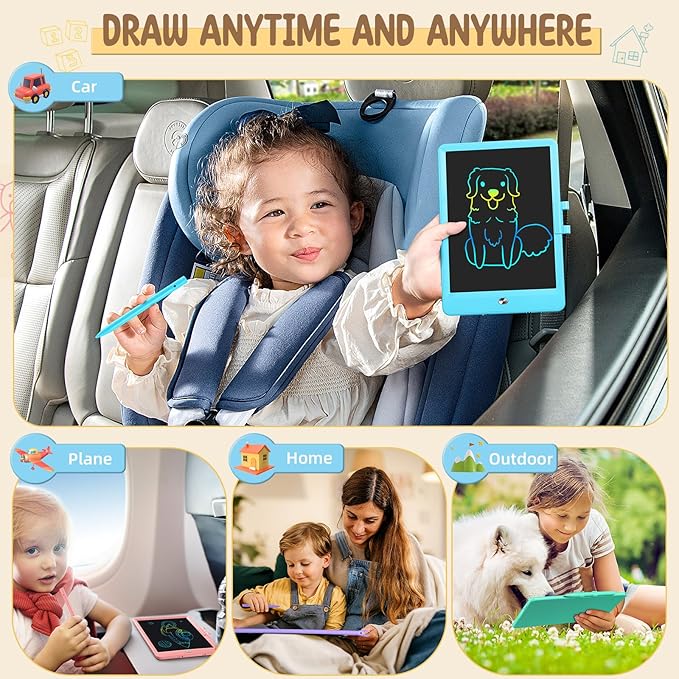 Kidopire Girls Toys Gifts, LCD Writing Tablet Doodle Board, Reusable Drawing Pad Drawing Tablet Kids, Birthday for 3 4 5 6 7 8 Year Old Girls Boys, Stocking Stuffers for Kids…