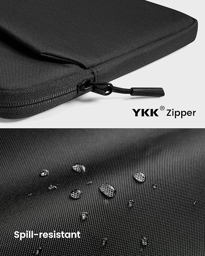 tomtoc Slim Laptop Sleeve Case for 13-inch 2026 New MacBook Air M5/A3449 M4/A3420 M3/A3113 M2/M1, Fits MacBook Neo A18 Pro, Water-Resistant Protective Carrying Case with Accessories Pocket