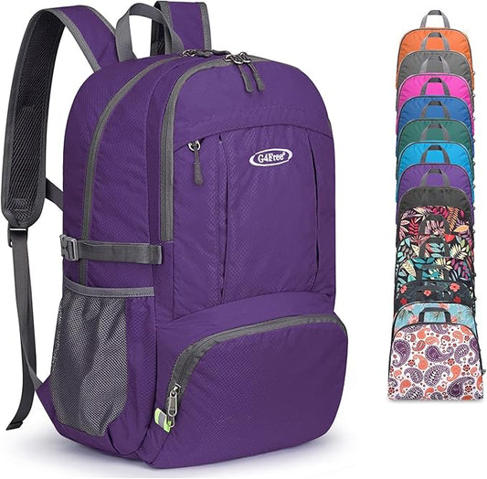 G4Free Lightweight Packable Hiking Backpack, Waterproof Travel Daypack