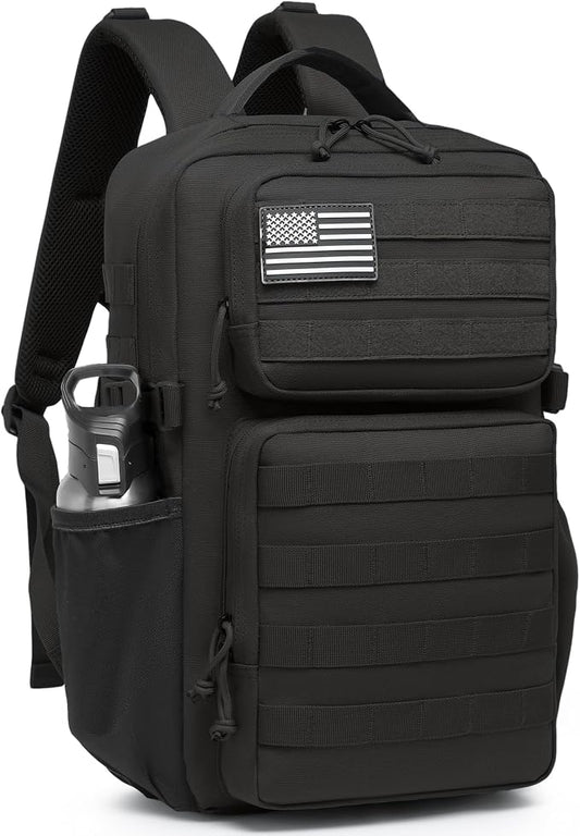 Wotony Military Tactical Backpack for Men Waterproof Daypack 3 Day Assault Pack Molle Bag with Water Bottle Holder