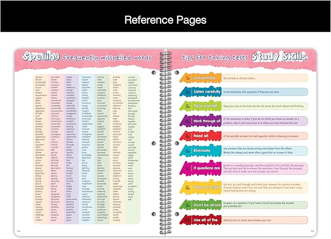 Dated Elementary Student Planner 2026-2027 Academic School Year, Large (8.5" by 11") Matrix Style Datebook with Create Cover
