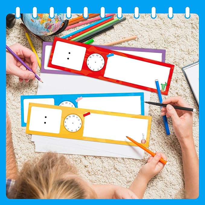 24 Pieces Daily Schedule Cards Schedule Board for Kids Teacher Schedule Chart Daily Routine Plan Classroom Pocket Chart for Office School Homeschool Supplies Decorations