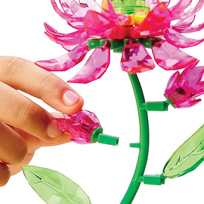Cra-Z-Art Crystal Gem Creations Blooming Lotus Flower Kit by RoseArt, 75+ Pieces, Great for Adults, Tweens and Children Ages 8+