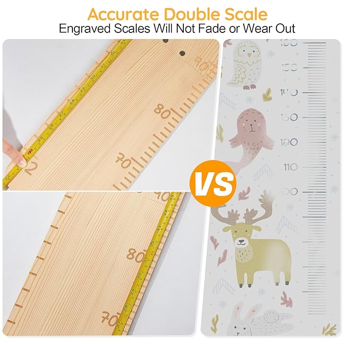 Growth Chart for Wall Wooden Height Chart for Kids Unicorn Castle Height Measurement for Wall Kids Height Wall Chart Kids Room Nursery Wall Decor