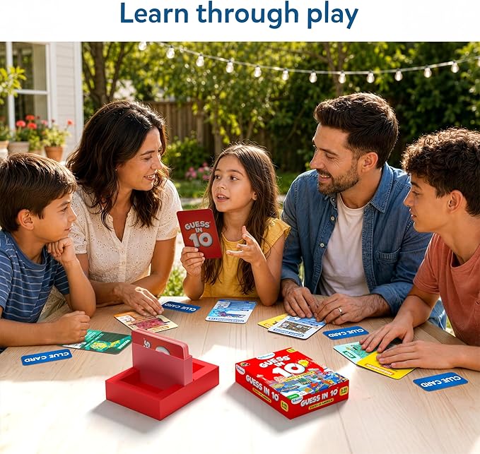 Skillmatics Guess in 10 States of America, Educational Travel Card Game for Ages 8 and Up, Boys, Girls, and Kids Who Love Board Games, Geography and History