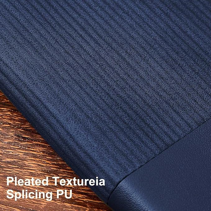 TSFPapier Lined Journal Notebook for Work College Ruled Note Book 7.2"x9.6" B5 PU Leather Daily Journaling 160 Pages for Women Men Writing Home School Supplies Business (Darkgreen/Darkblue)