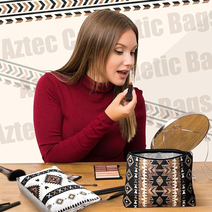 Reginary 12 Pcs Makeup Bags Cosmetic Bags with Zippers Party Favors Pouch Bulk Lovers Gifts for Women Birthday Stuff Supplies Travel Accessory