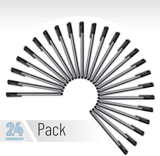 Mr. Pen- Black Fineliner Pens, 24 Pack, 0.4mm Fine Point, Smooth Bible Journaling Pens Bulk for Note-Taking, Sketching, Planning, Art Projects, Small Detailing, Fine-Ink Drawings, School Supplies