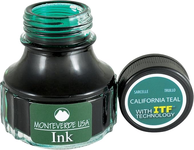 Monteverde USA Ink with ITF Technology, 90 ml California Teal (G308CT)