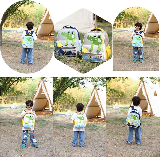 Dinosaur Backpack for Boys Bookbag for Toddler Kids 3-5 Boys School Bags Lightweight Preschool Backpack