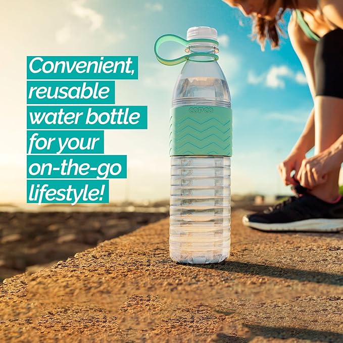 Copco Hydra 20 oz Tritan Water Bottle with Leak-Proof Lid & Textured Grip - BPA-Free, Dishwasher Safe, Easy Twist-Open for Ice & Fruit - Fits Cup Holders, Lightweight, Durable(Robins Egg Blue)