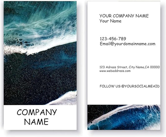 Custom Personalized Business Cards 500Pcs Double-sided color printing Business Cards can Add You Picture, Personalized Name Card No Additional Charge Size 3.5" X 2"