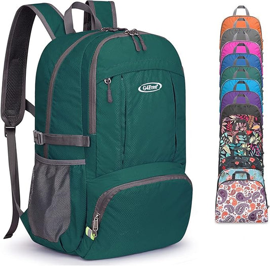 G4Free Lightweight Packable Hiking Backpack, Waterproof Travel Daypack