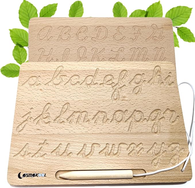 Montessori Alphabet Tracing Boards Alphabet Letters ABC Tracing (Cursive)
