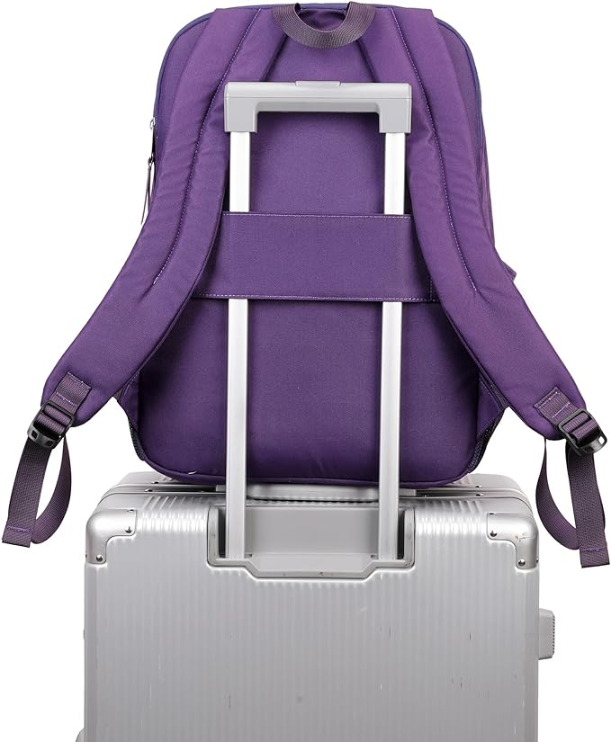 abshoo 34L Big School Backpack For College Women Middle High School Teen Girls Bookbag Travel Backpacks Daypack (Purple)