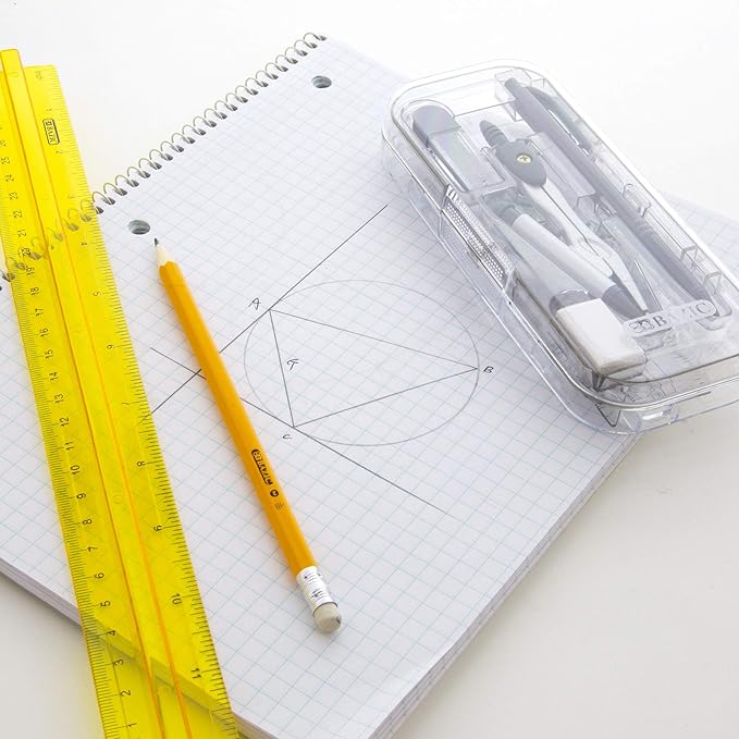 BAZIC Math Tool Set, 8 Pieces (451)