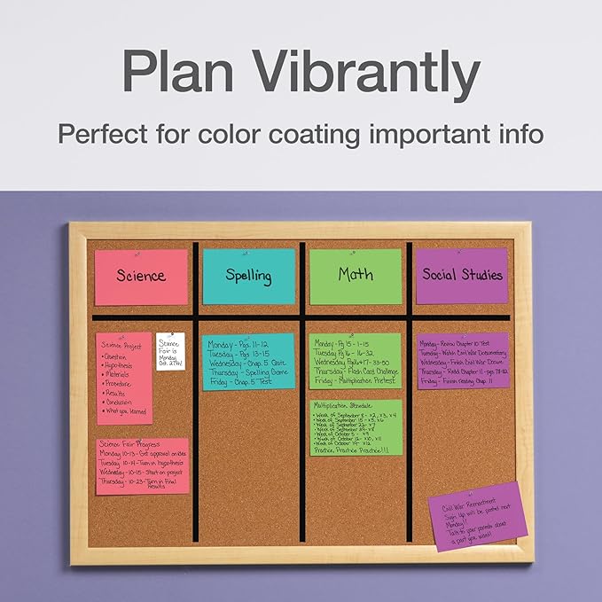 Oxford Blank Index Cards, Blank Note Cards, Flashcards for School, 4 Assorted Bright Colors: Coral, Green, Teal and Orchid, 3 Inch x 5 Inch, 200 Cards Per Pack (1017489)