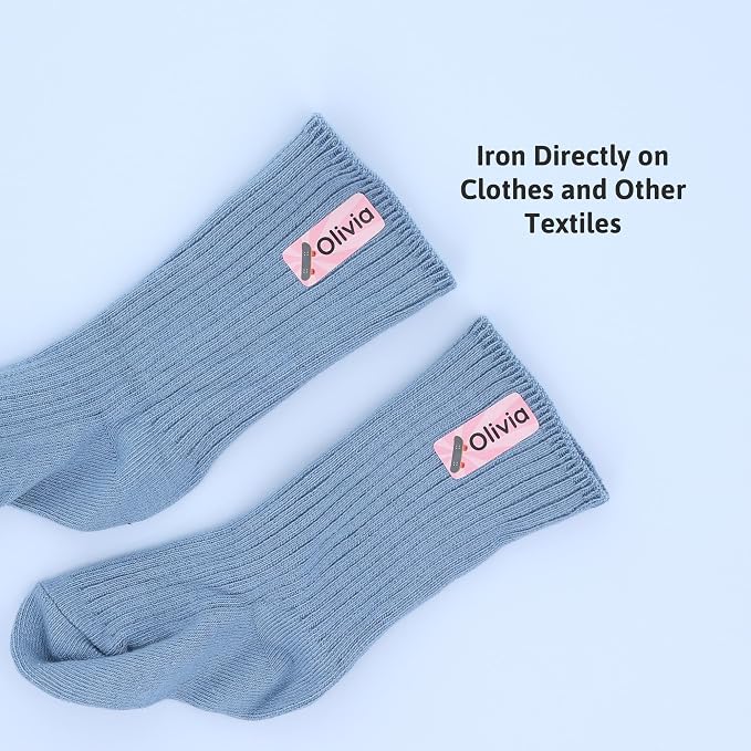 Iron-On Name Labels & Clothing Labels for Nursing Home (120) – Iron On Name Tags & Name Labels for Clothing & Clothes, School & Daycare – Waterproof - Sports