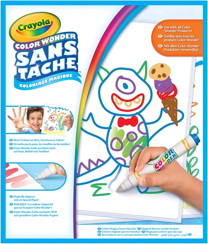 Crayola Color Wonder Mess Free Coloring, Blank Coloring 30 Pages, Gifts for Toddlers, Ages 3, 4, 5