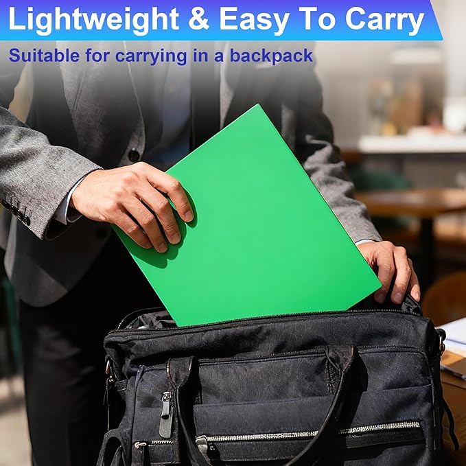 CADONO Plastic Folders with Pockets (8 Pack,Assorted Colors), Durable Heavy Duty File Folders with Business Card Slot, 2-Pocket Folder for Schoolwork & Office,Back to School Supplies