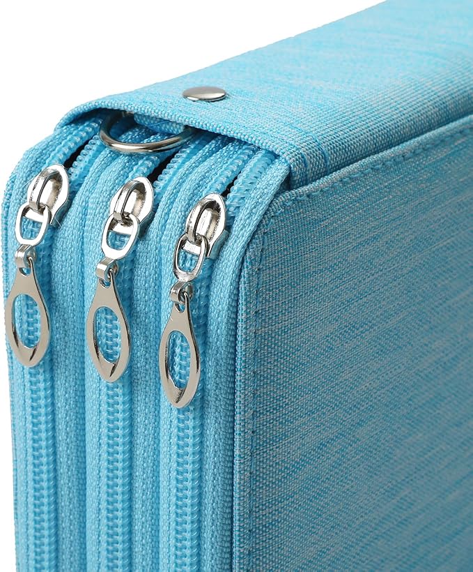 Portable Colored 72 Slots Pencil case Organizer with Printing Pattern for Watercolor Pens, Pencil Case Organizer for Artist