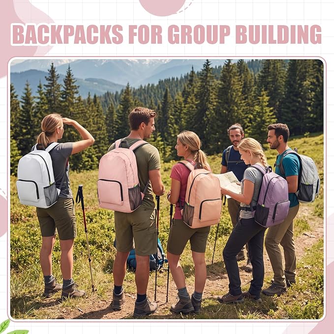 Jexine 10 Pcs Backpacks Bulk 16.5 Inches Lightweight Travel,Soft Neutrals | Basic Book Bags for School Outdoor, Foldable Storage, Ideal Students Adults Commuters, Bulk Backpack Set for Teams