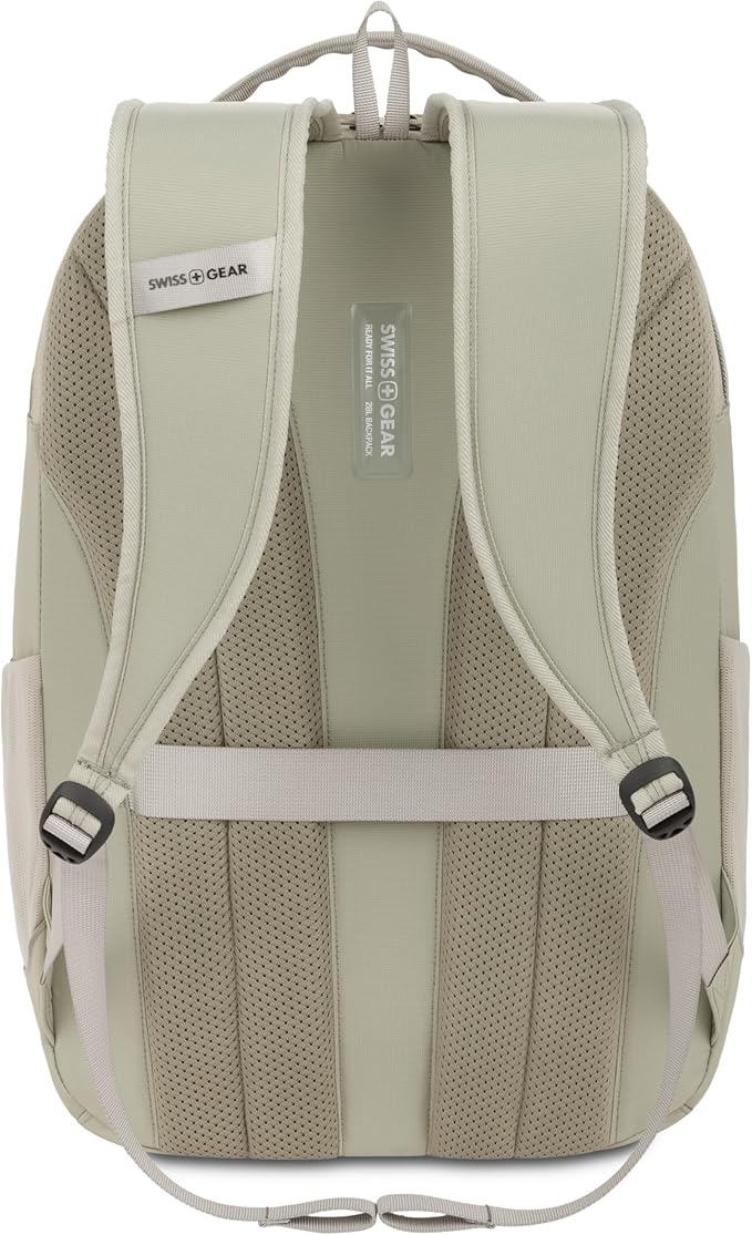SwissGear Shield Laptop Backpack, Sage Gray, 18.5"x12"x6"