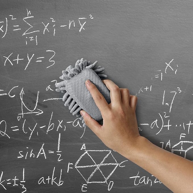 Mr. Pen- Magnetic Microfiber Shag Whiteboard Erasers, 4" x 6", 4 Pack