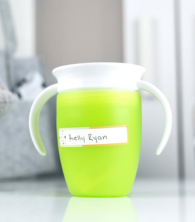 Bottle Labels, Write-On, Self-Laminating, Waterproof Kids Name Labels for Baby Bottles, Sippy Cup for Daycare School, Made in The USA, Dishwasher Safe (Transportation) Boy or Girl