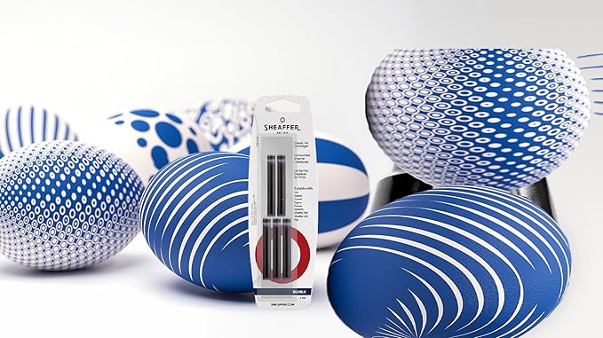 Sheaffer Skrip Fountain Pen Classic Ink Cartridges - Blue/Black Color (Pack of 5 per Card)