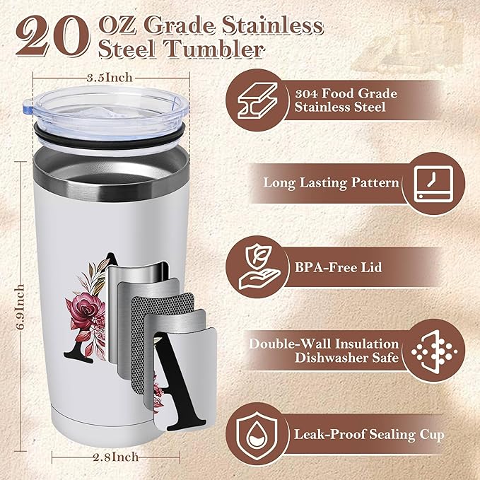 20 Oz Insulated Coffee Cup with Lid Car Tumbler Travel Mug Mother Best Mama Mom Daughter Son Christmas Xmas Present Valentines Birthday Groom Day Bride Mother In Law Personalized Unique Special Gifts