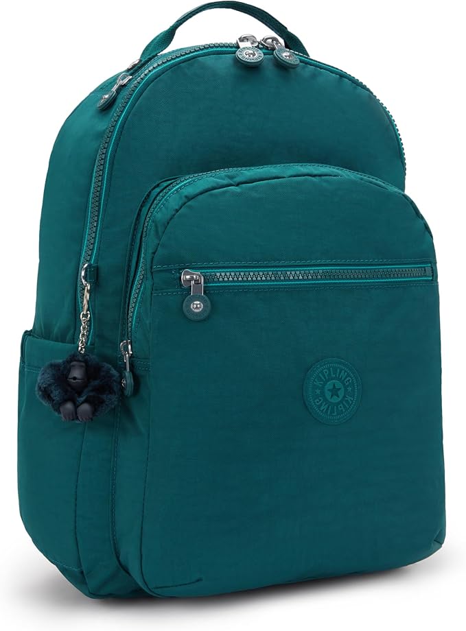 Kipling Women's Seoul 15" Laptop Backpack, Durable, Roomy with Padded Shoulder Straps, Built-In Protective Sleeve