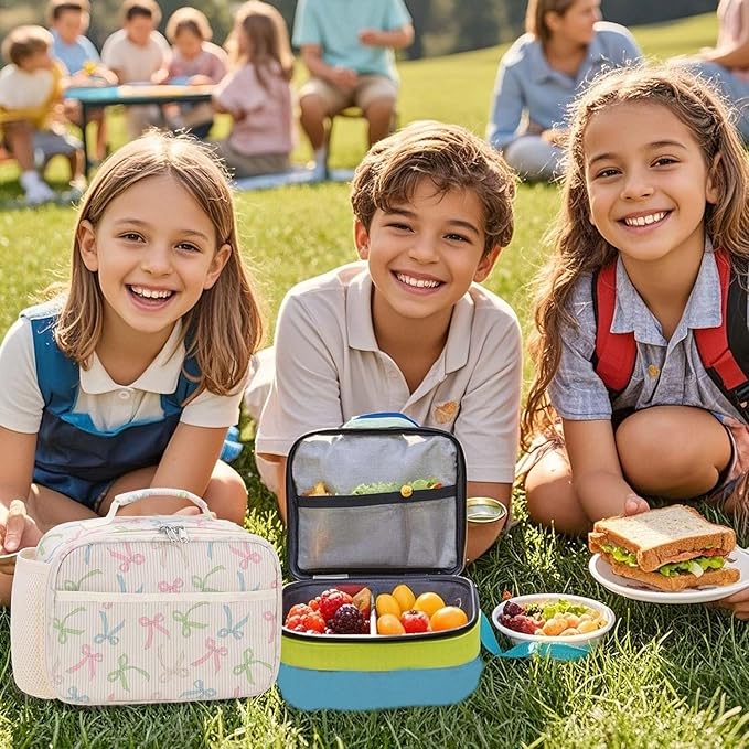 RHCPFOVR Kids Lunch Bag - Insulated Lunch Box for Boys Girls,Washable Lunch Bag and Reusable Toddler Leak-proof Lunchbox for School and Daycare